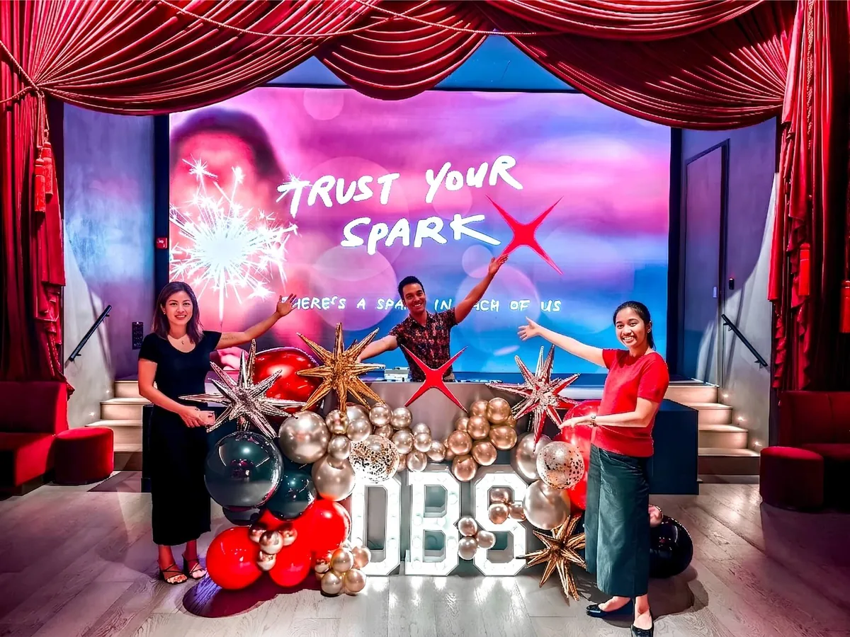 Atmospheric venue styling for a brand activation by The Happier Event Company