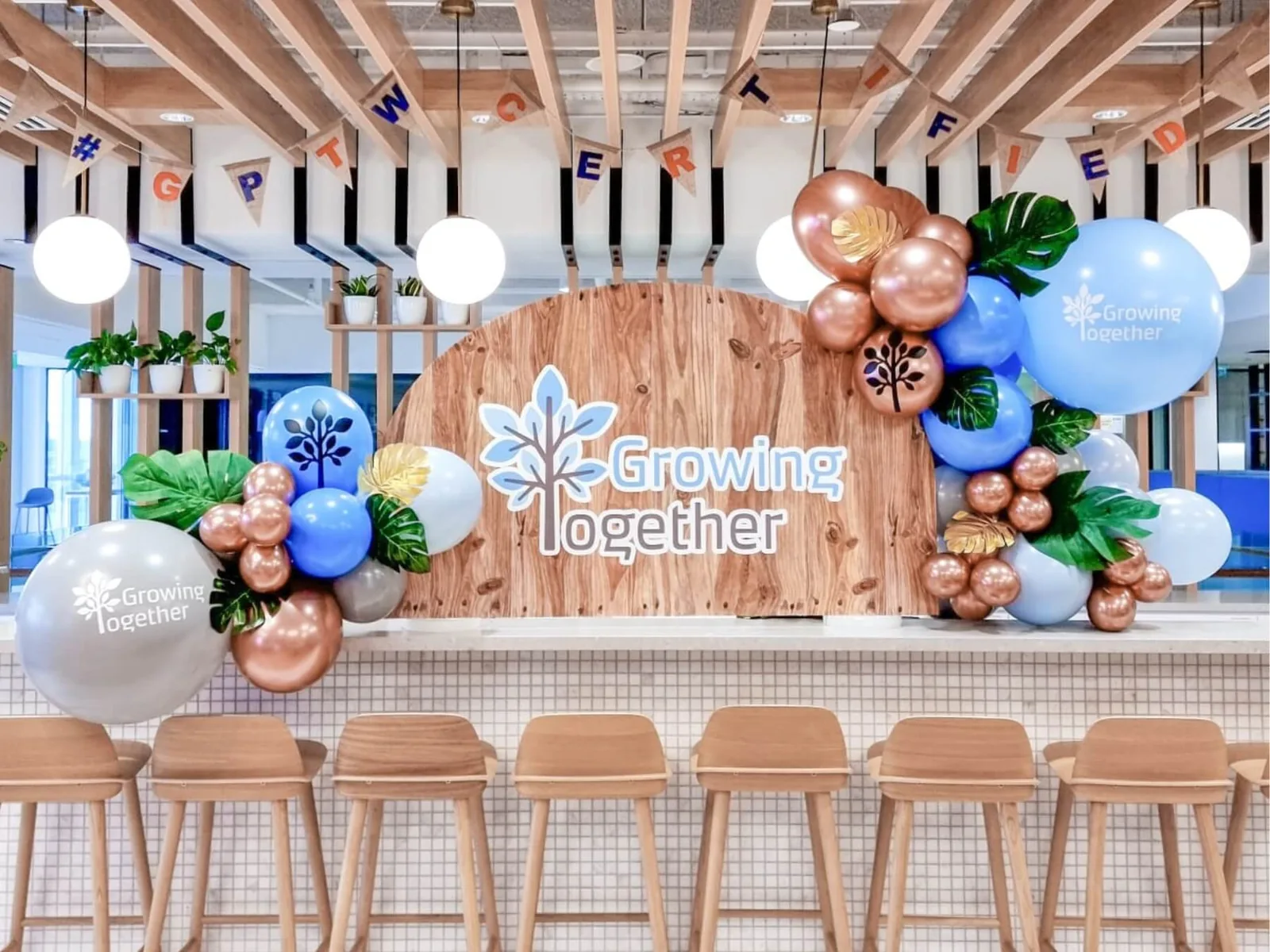 Corporate event styled and managed end to end by The Happier Event Company